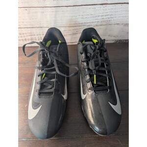 NIKE Size 10.5 Vapor Elite Hyperfuse Men’s Football Shoes Cleats Black White